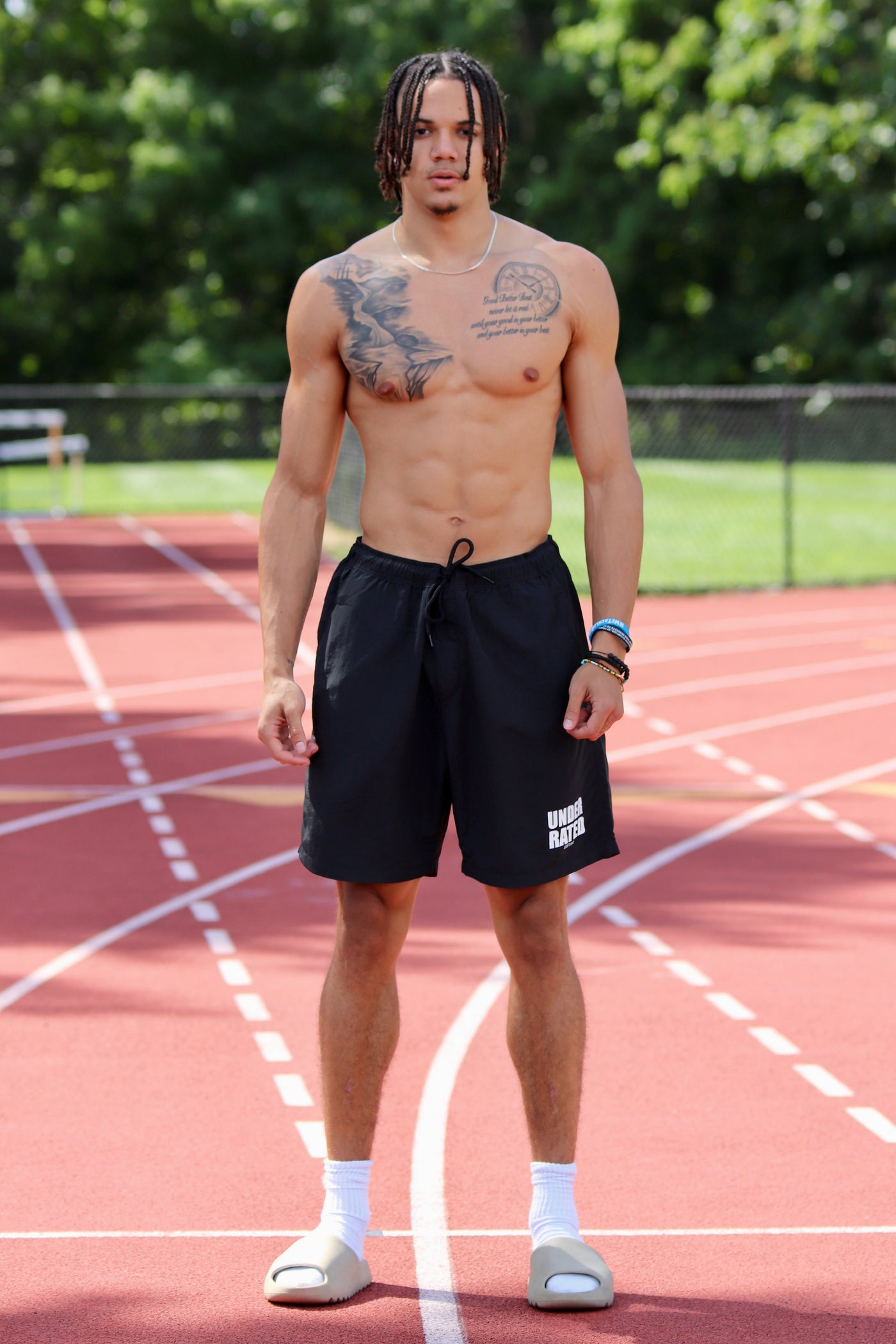 COOP UNDERRATED BLACK SHORTS SIDE LOGO