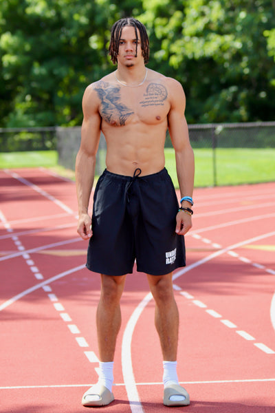 COOP UNDERRATED BLACK SHORTS SIDE LOGO
