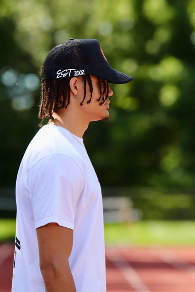 UR LOGO BLACK TRUCKER HAT