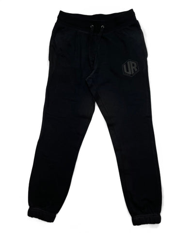 BLACK UNDERRATED SWEATPANTS