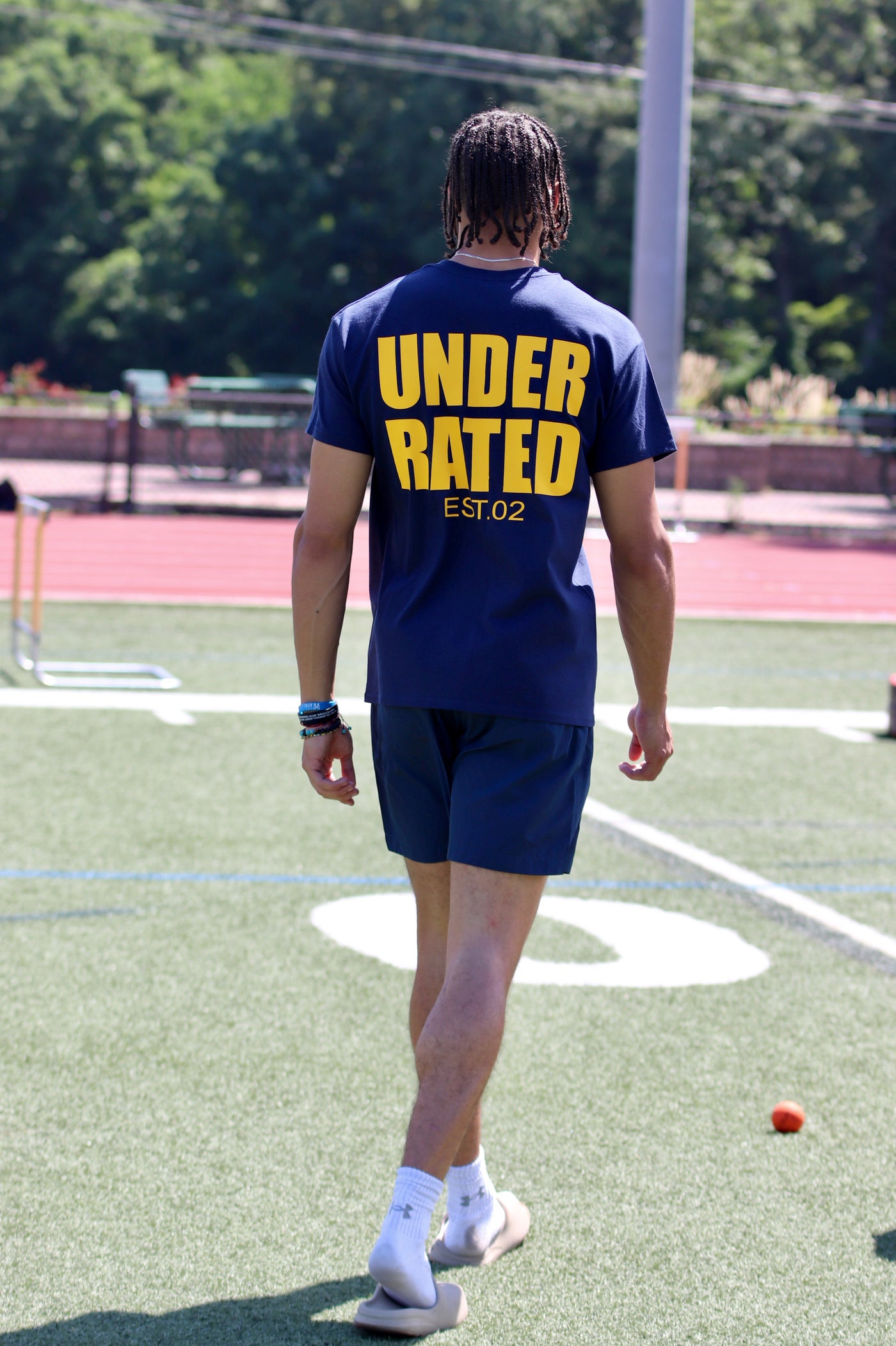 UR SIDE LOGO BLUE T-SHIRT
