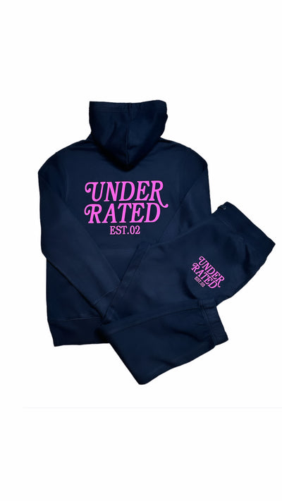 UNDERRATED SWEATPANTS PINK TEXT