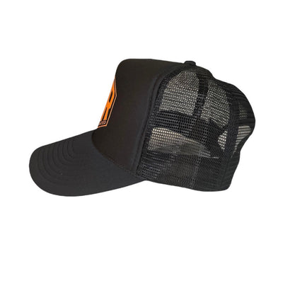UR LOGO BLACK TRUCKER HAT