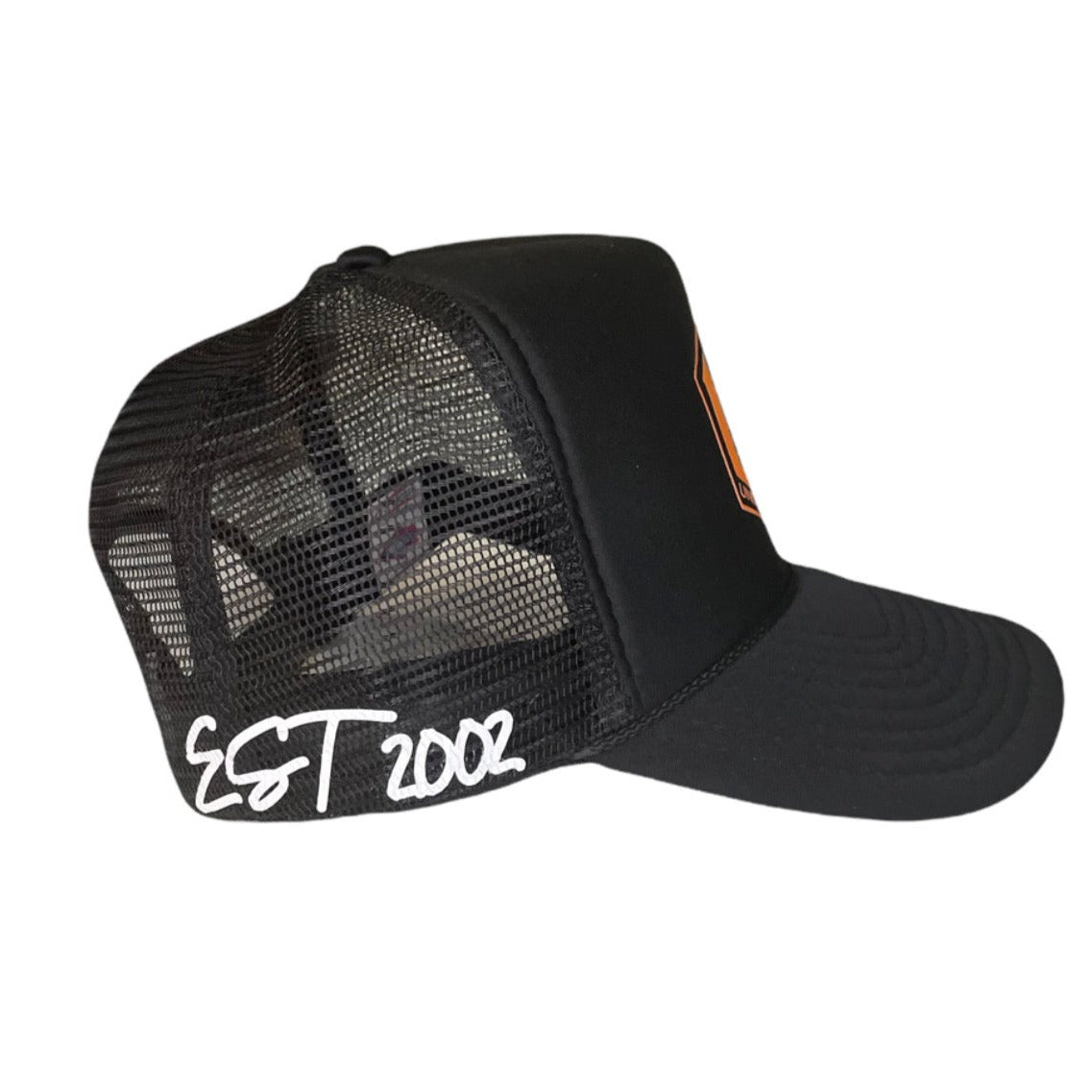 UR LOGO BLACK TRUCKER HAT