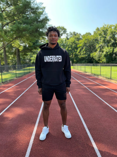 BLACK UNDERRATED HOODIE