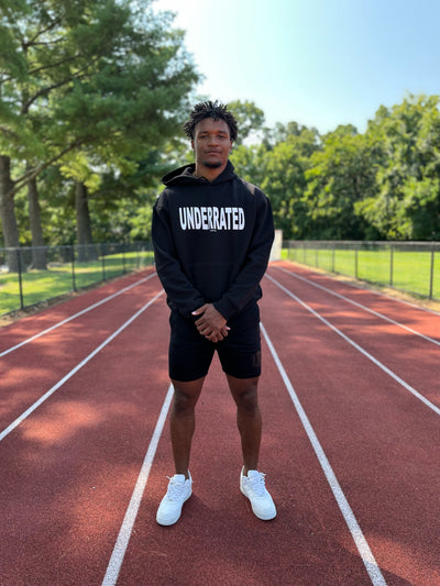 BLACK UNDERRATED HOODIE